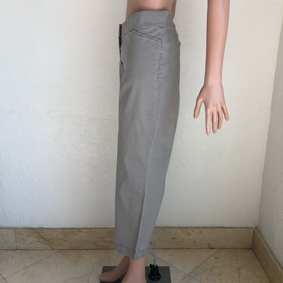 Eileen Fisher Chino Tan/Khaki Cropped Capri Straight Pants Women’s Size 12 - Picture 3 of 15